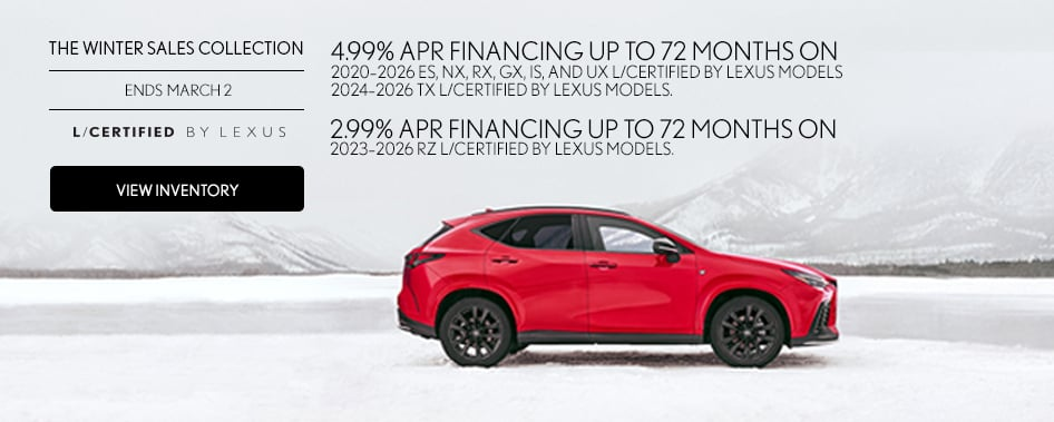 The Winter Sales Collection at Bob Johnson Lexus in Henrietta NY